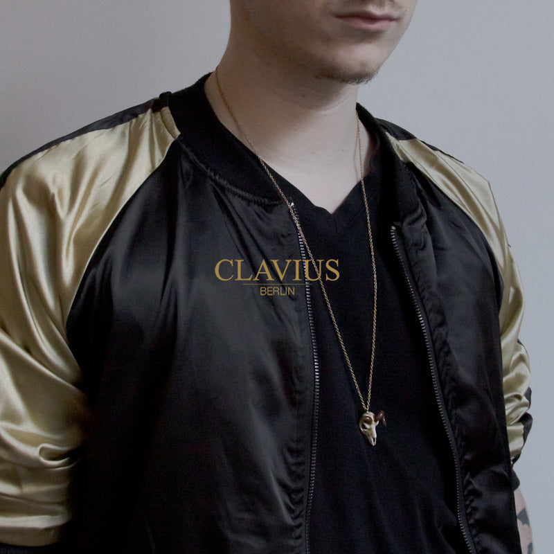 Ziegenschädel Halskette (Bemalt) - Clavius Jewelry