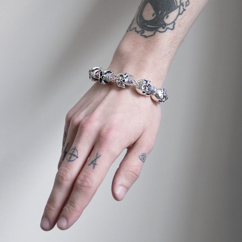 Massive Schädel Armband - Clavius Jewelry